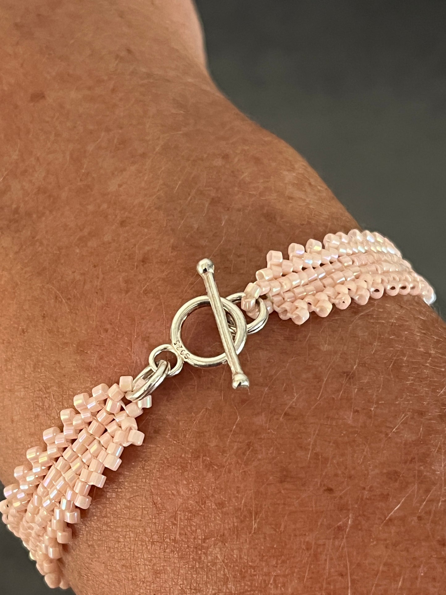 Bracelet Camélia Fait Main - Perles Miyuki