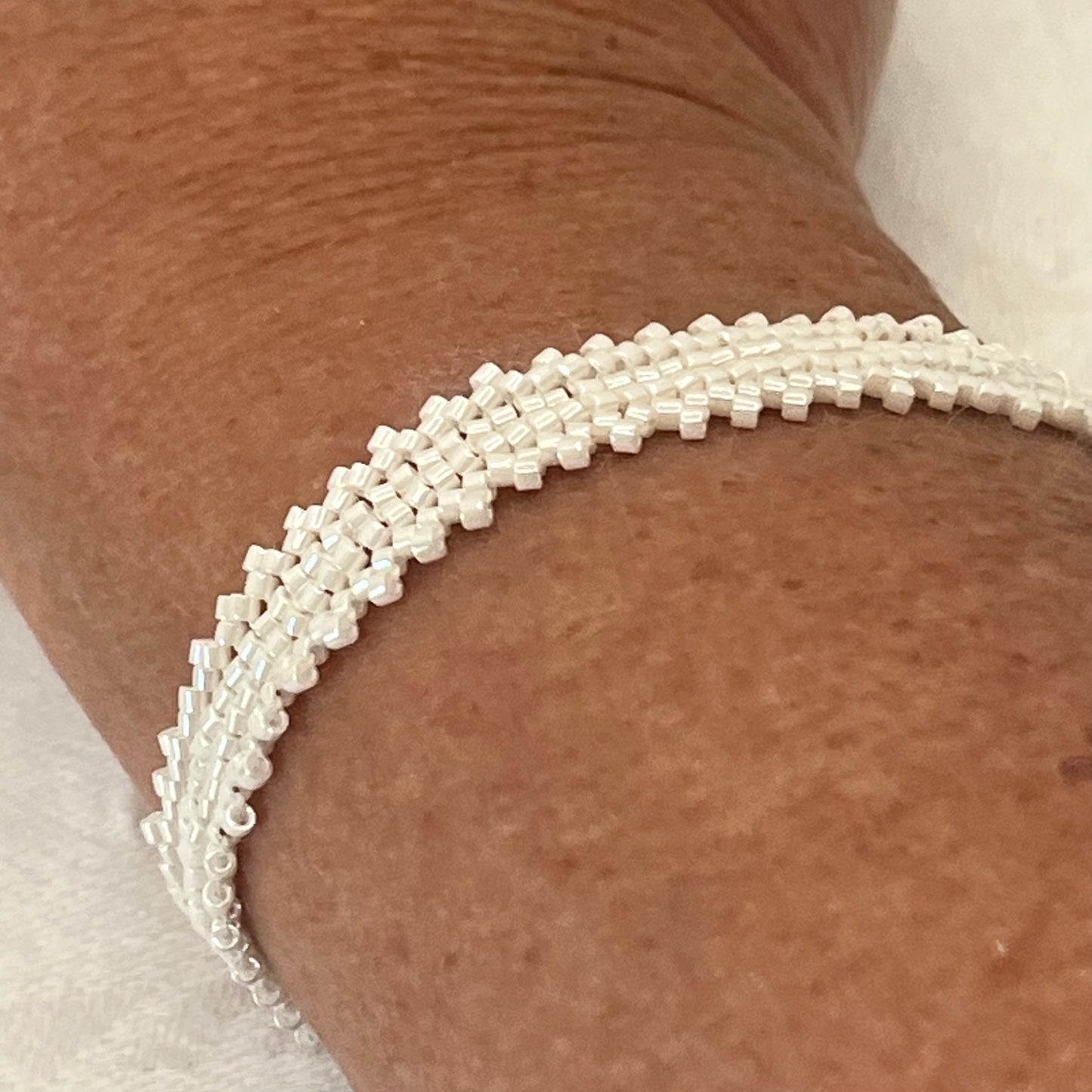 Bracelet Camélia Fait Main - Perles Miyuki