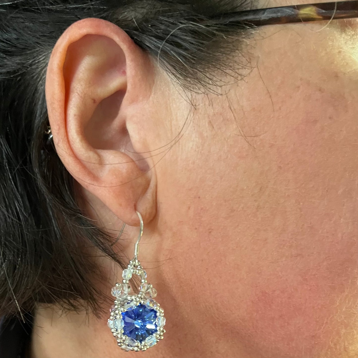 Boucles d'oreilles Magniola Faites Main - Perles Miyuki & Cristal Swarowski & Perles de Bohème