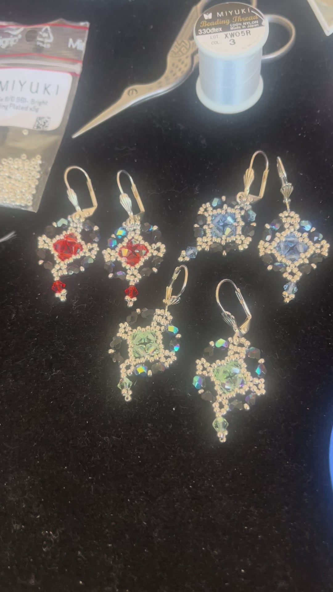 Boucles d'oreilles Flocon de Neige artisanales, création parisienne